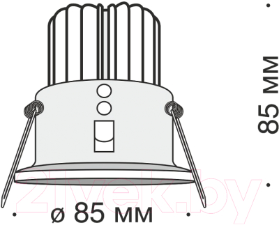 Точечный светильник Maytoni Yin DL034-2-L12W