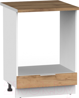 Шкаф под духовку Интермебель Микс Топ ШСР 850-33-600 (дуб крафт золотой/дуб флагстаф темный) - фото