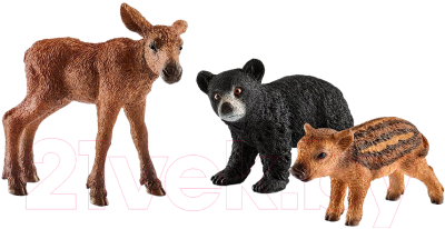 Набор фигурок коллекционных Schleich Детеныши лесных животных / 41457 - фото
