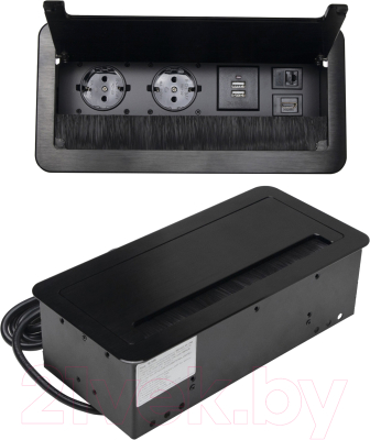 Блок розеточный AKS Atlas USB выдвижной