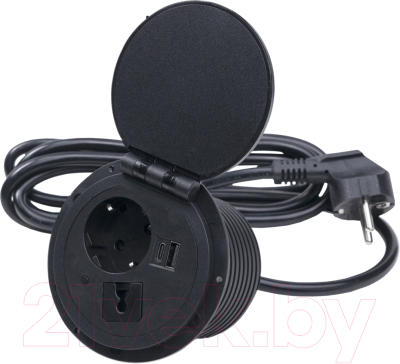 Блок розеточный AKS Locus выдвижной