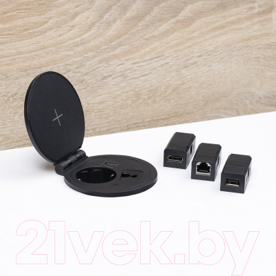 Блок розеточный AKS Locus выдвижной