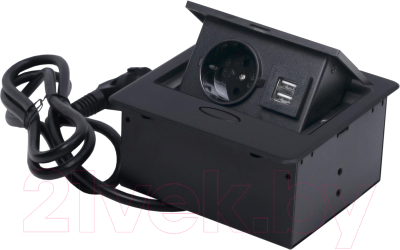 Блок розеточный AKS Nova 4 выдвижной - фото