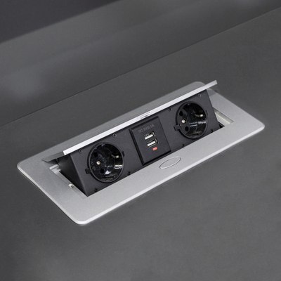 Блок розеточный AKS Nova USB выдвижной