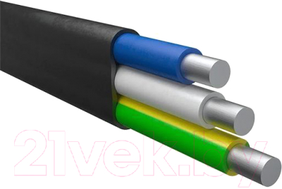 Кабель силовой БелРоскабель АВВГ-П 3х4.0 / 1707752474880 - фото