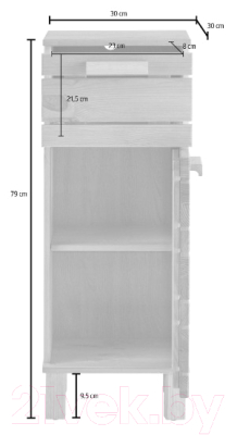 Тумба для ванной Dipriz Джосси Д.7155-5.02