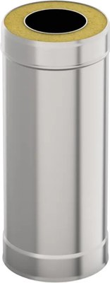 Труба дымохода UMKPRO 0.25м 130x200 AISI 439/439 1мм/0.5мм (К) - фото