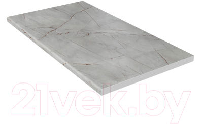 Кухонный гарнитур Интерлиния Мила Лайт 1.68x3.4 правая (персидский жемчуг/бетон портленд/серый каспий)