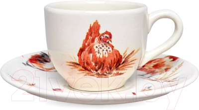 Чашка с блюдцем Grace By Tudor England Country Farmyard GR03-95ES - фото