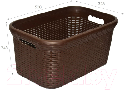 Корзина для белья Violet Ротанг / 263201
