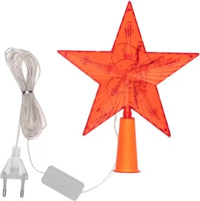 Верхушка для елки Neon-Night Звезда красная 501-007 - фото