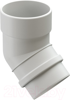 Колено трубы водосточной Docke Lux 45 градусов PVLA-1244 - фото