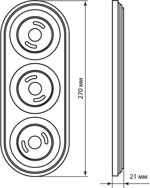 Рамка для выключателей и розеток TDM Виви SQ1820-1091
