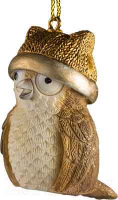 Елочная игрушка Erich Krause Decor. Сова золотая / 56469 - фото