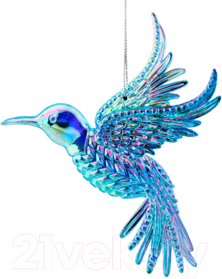 Елочная игрушка Erich Krause Decor. Колибри перламутровая / 47490 - фото