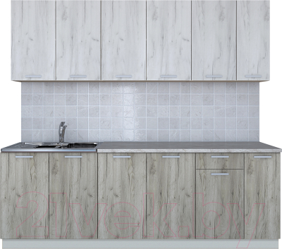 Готовая кухня Интерлиния Мила Лайт 2.3 - фото