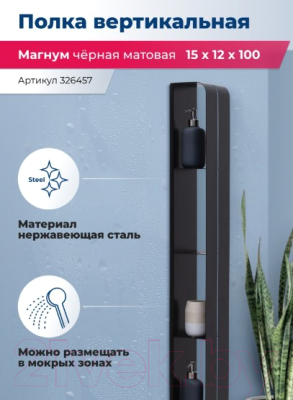 Полка для ванной Aquanet Магнум H / 326457