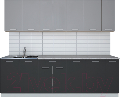 Готовая кухня Интерлиния Мила Лайт 2.5 - фото