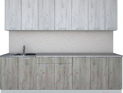 Готовая кухня Интерлиния Мила Лайт 2.7 - фото