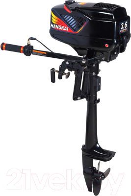 Мотор лодочный Hangkai 3.6 HP 2-тактный - фото