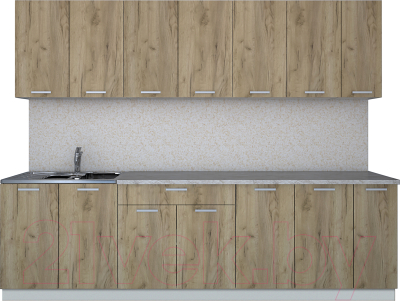 Готовая кухня Интерлиния Мила Лайт 2.7 - фото