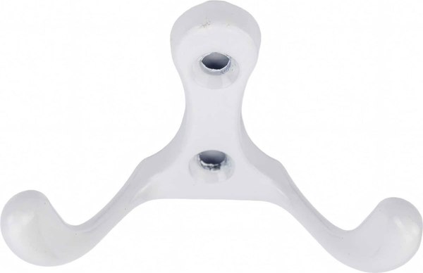 Крючок для одежды Trodos ZY-110М 2-рожковый сплав ЦАМ - фото