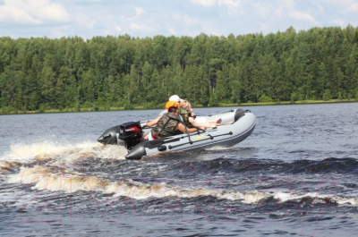 Надувная лодка Адмирал АМ-360 S серый/черный