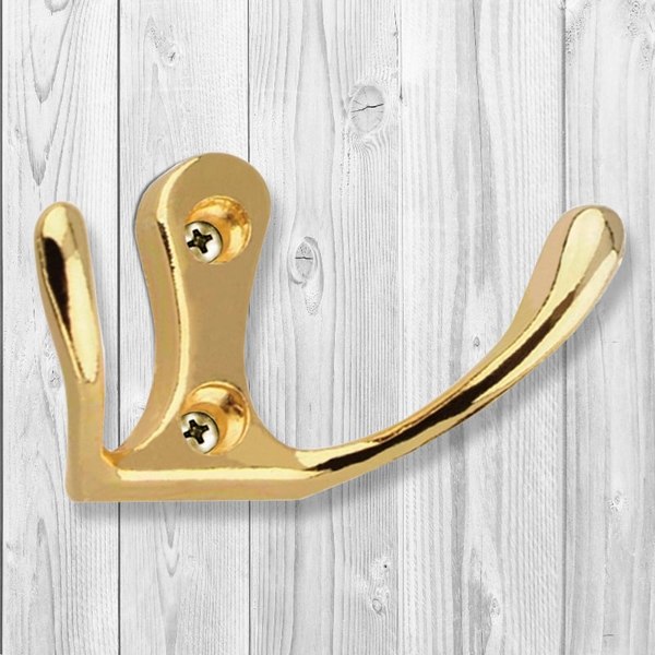 Крючок для одежды Trodos ZY-110М 2-рожковый сплав ЦАМ