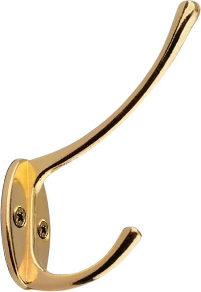 Крючок для одежды Trodos ZY-116 2-рожковый сплав ЦАМ - фото