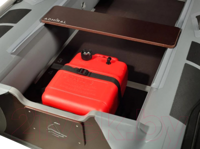 Надувная лодка Адмирал АМ-350 серый/черный