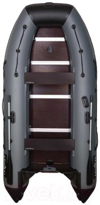 Надувная лодка Адмирал АМ-380 серый/черный