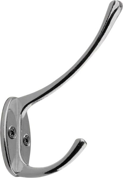 Крючок для одежды Trodos ZY-703В 2-рожковый сплав ЦАМ - фото