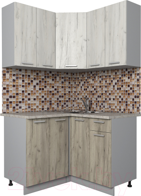 Готовая кухня Интерлиния Мила Лайт 1.2x1.2 - фото