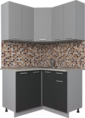Готовая кухня Интерлиния Мила Лайт 1.2x1.2 - фото