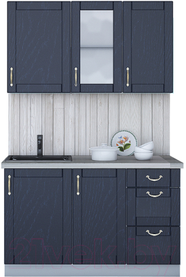 Готовая кухня Интерлиния Мила Крафт 1.3Б - фото