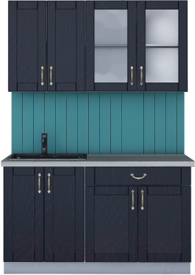 Готовая кухня Интерлиния Мила Крафт 1.4А - фото