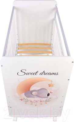 Детская кроватка Фея Коала на облачке 702 / 0002757.9.18 (белый)