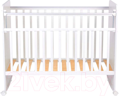 Детская кроватка Фея Милые панды 702 / 0002757.9.19 (белый)