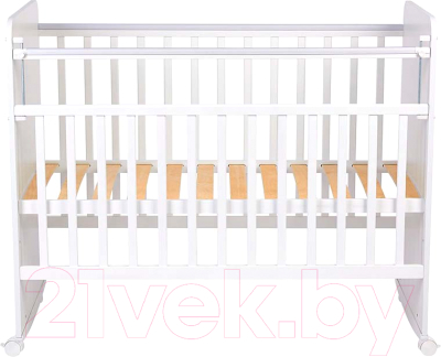 Детская кроватка Фея Милые панды 702 / 0002757.9.19 (белый)