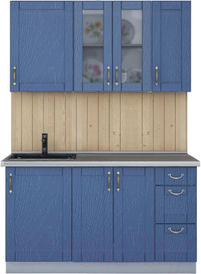 Готовая кухня Интерлиния Мила Крафт 1.4Б - фото