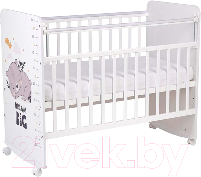 Детская кроватка Фея Спящий мишка 702 / 0002757.9.17