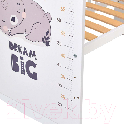 Детская кроватка Фея Спящий мишка 702 / 0002757.9.17