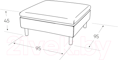 Пуф Mio Tesoro Линту Lintu Pufa
