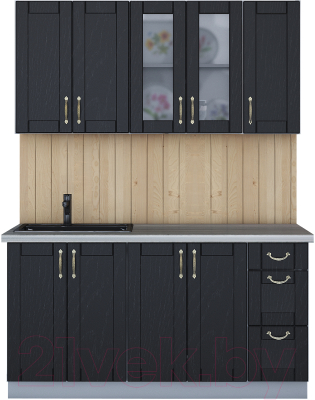 Готовая кухня Интерлиния Мила Крафт 1.5 - фото