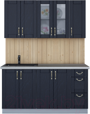 Готовая кухня Интерлиния Мила Крафт 1.5 - фото