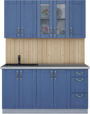 Готовая кухня Интерлиния Мила Крафт 1.5 - фото