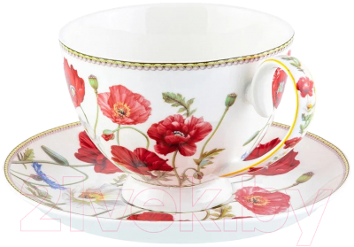 Набор для чая/кофе Elan Gallery Маки / 420461 