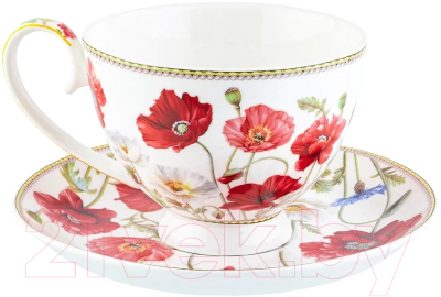 Набор для чая/кофе Elan Gallery Маки / 420461 
