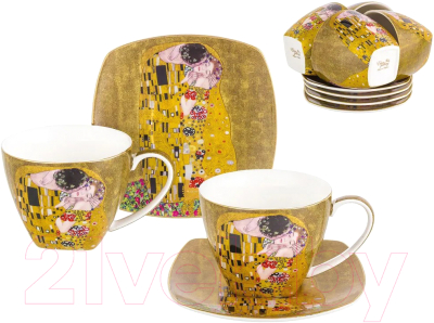 Набор для чая/кофе Elan Gallery Поцелуй / 420468  - фото