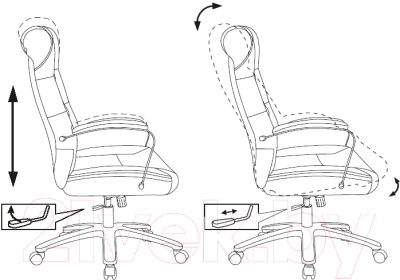 Кресло офисное Бюрократ T-9928SL Fabric (черный Italia Black/крестовина металл хром)